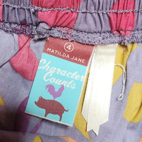 Matilda Jane Character Counts Numbers Printed Tiered Pull On Skirt Size 4 - Picture 7 of 15